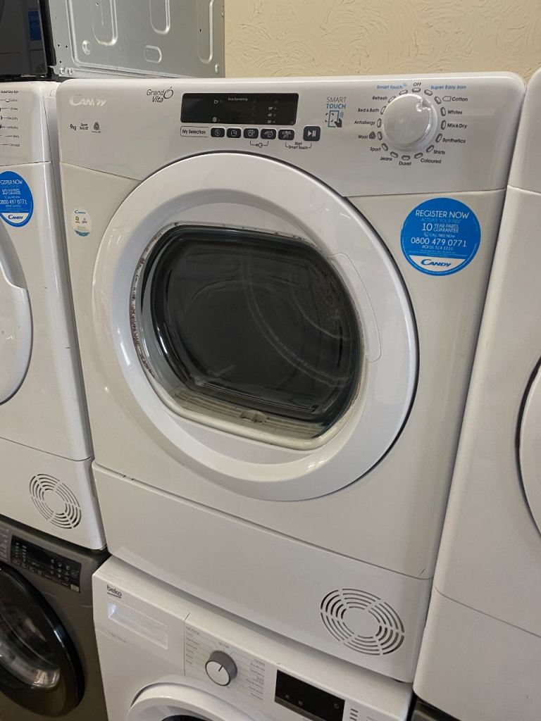 ✅🚚FAMILY SIZED EXCELLENT CONDITION WHITE CANDY CONDENSER DRYER £145 WE DO DELIVER