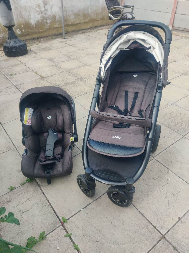 Pushchair and car seat.