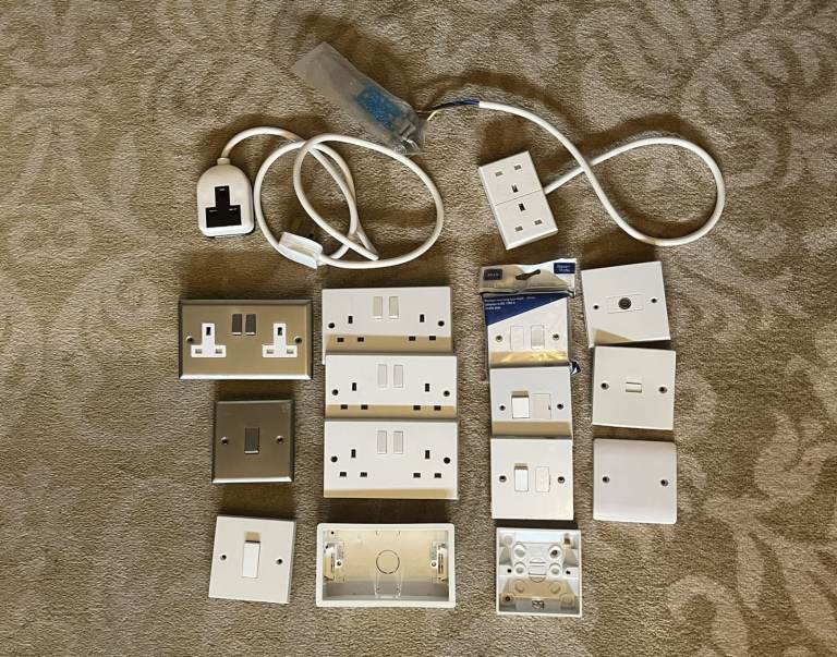 Assorted Electrical Sockets and Switches
