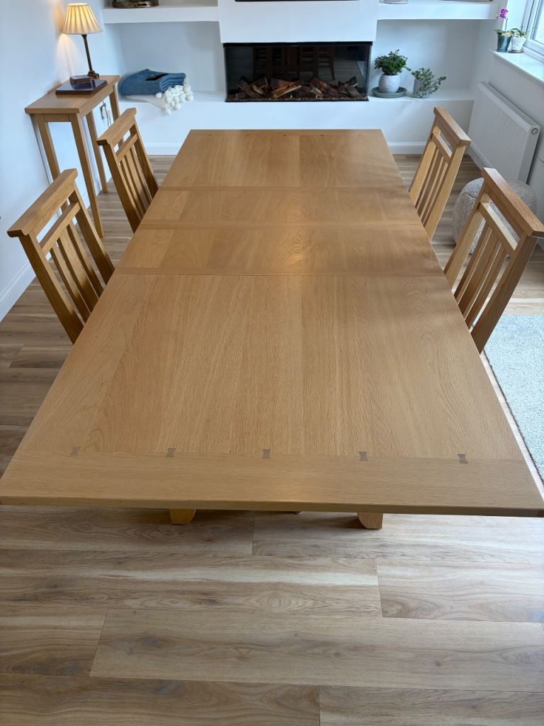 Ducal dining table and 8 chairs
