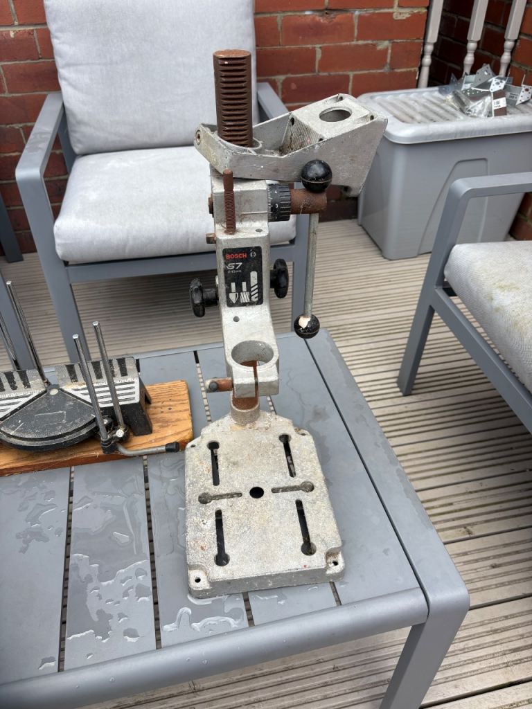 Bosch drill stand press vintage metal 