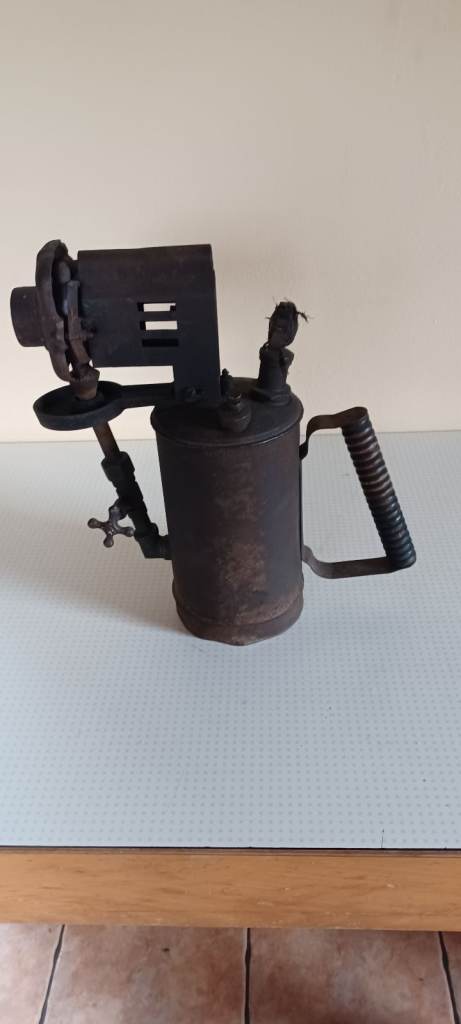 Antique industrial blowlamp