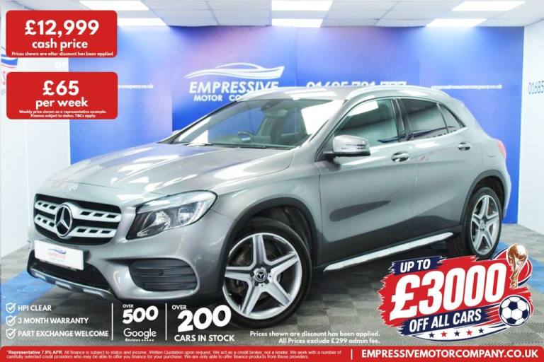 2018 68 MERCEDES-BENZ GLA 2.1 GLA220D AMG LINE SUV 5DR DIESEL 7G-DCT 4MATIC EURO