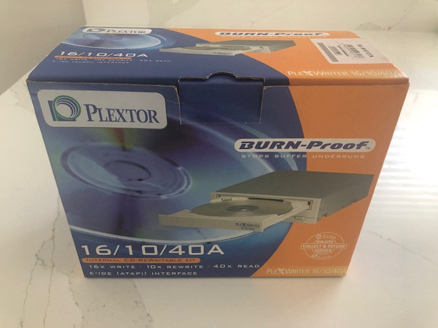 Brand New Plextor PX-W1610TA Cd-Rw Burner Drive - Reduced to Sell