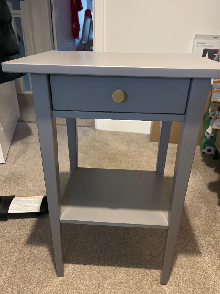 grey side table