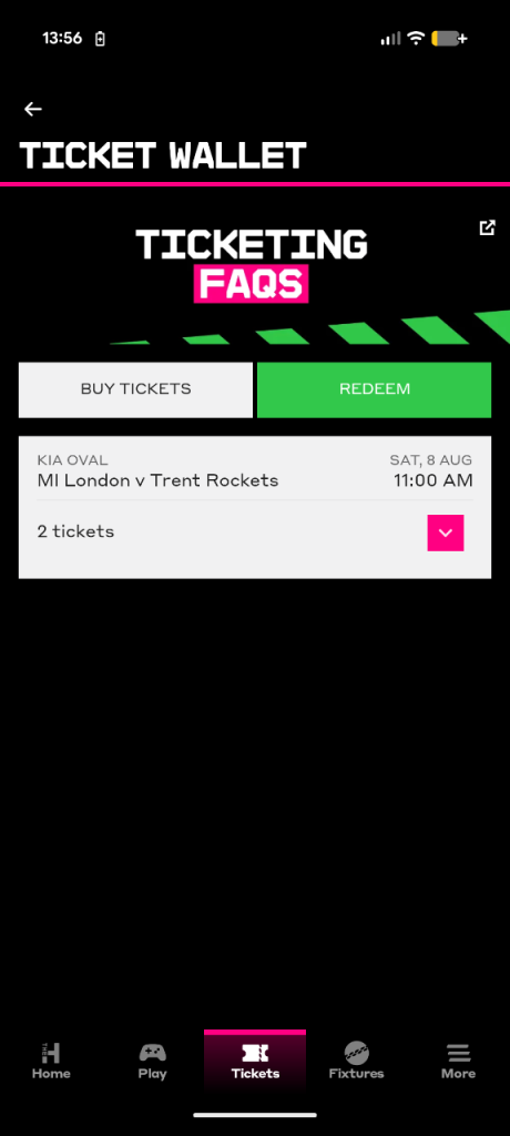 The Hundred Cricket Hospitality Tickets - Executive Box