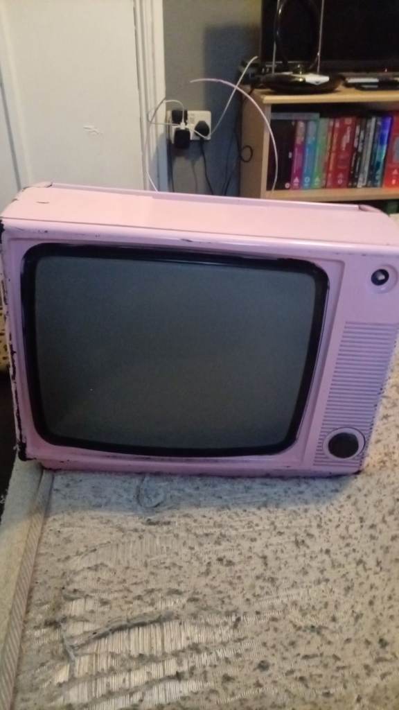 Vintage fergason battery mains port tv