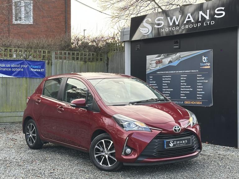2018 Toyota Yaris 1.5 VVT-i Icon Tech Petrol Manual 5 Door Hatchback Red