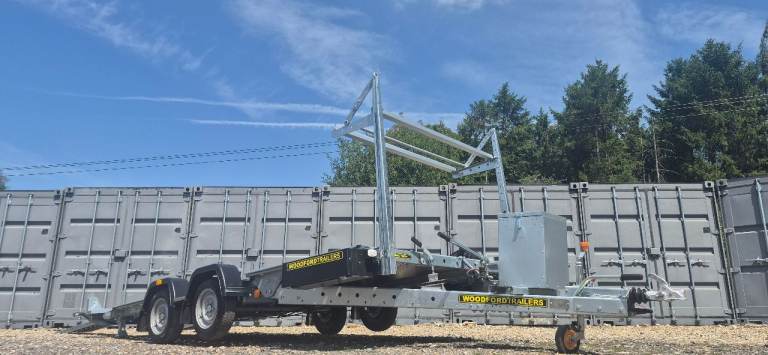 CAR TRANSPORTER TRAILER WOODFORD FLAT BED TILT RECOVERY 14 x 6'6 WIDE BODY STOCK