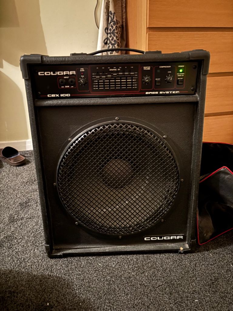 Vintage Bass Guitar Amp - Cougar - Still working