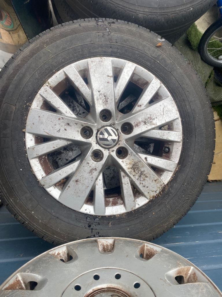 Four VW alloy wheels 