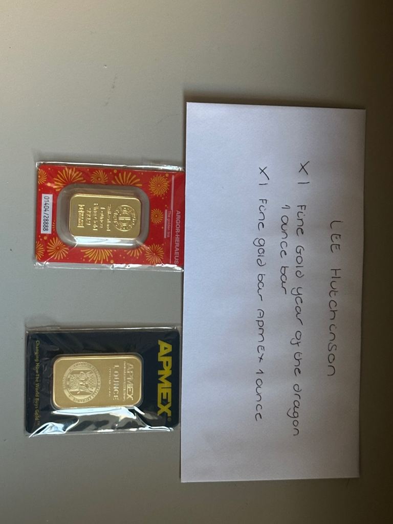 Genuine gold and silver 