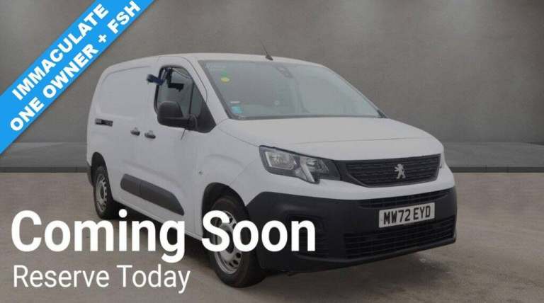 2023 72 PEUGEOT PARTNER 1.5 BLUEHDI 850 PROFESSIONAL PREMIUM 5 SEAT NO VAT LWB E