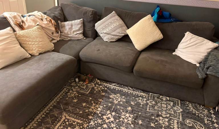 Grey Corner Sofa 