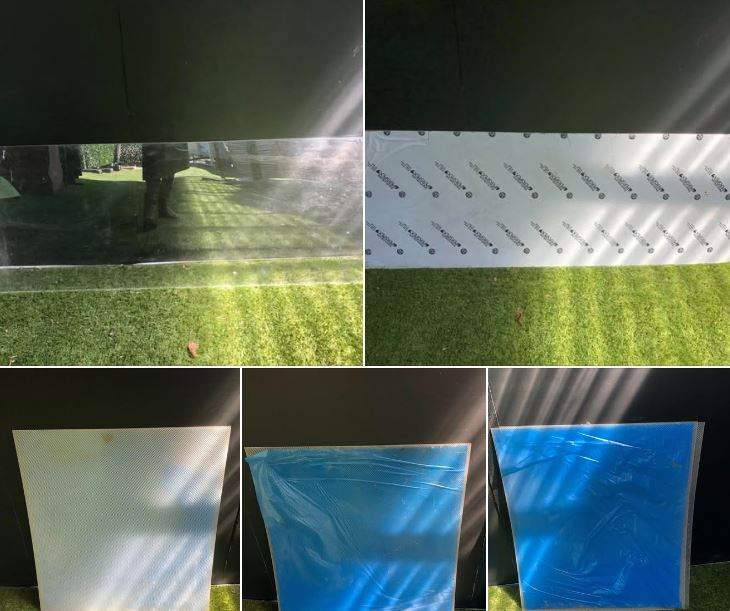 Unused As New Perspex Sheets – Clear and Prismatic Diffuser Options