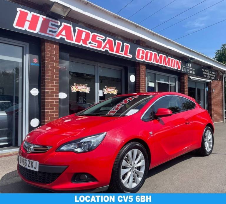 2016 66 VAUXHALL ASTRA GTC 1.4I TURBO SRI COUPE 3DR PETROL AUTO EURO 6 (140 PS)