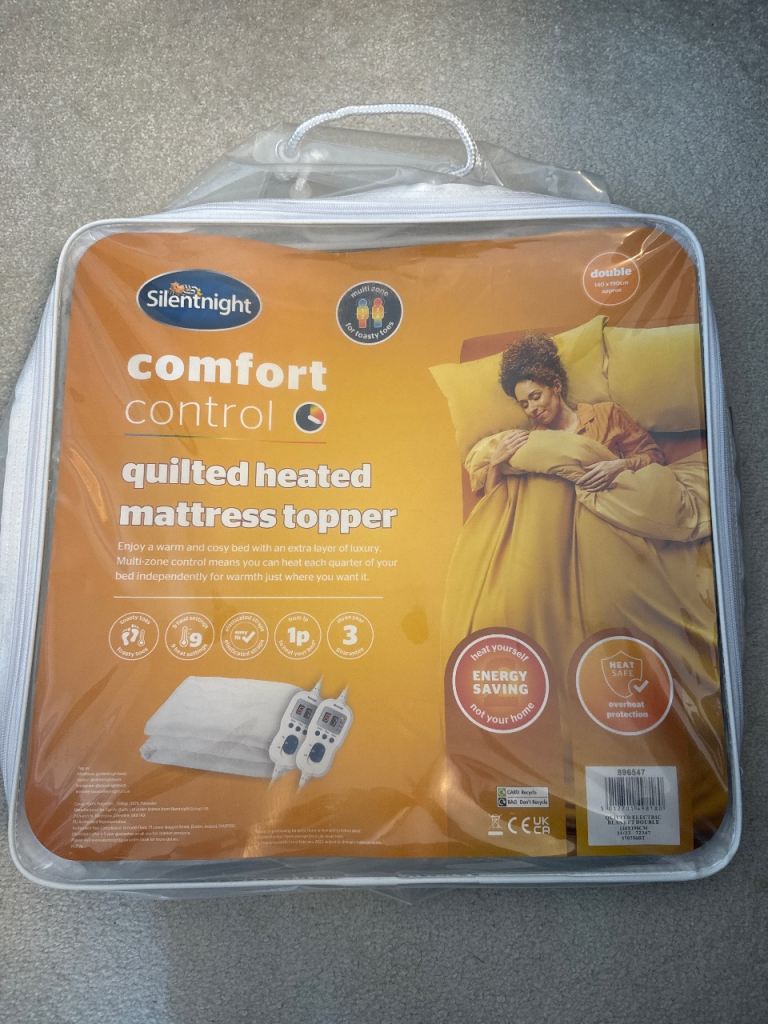 Silent night heated mattress topper (double) 