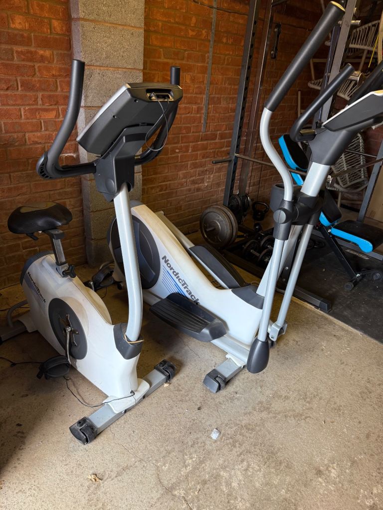 Exercise bike and cross trainer