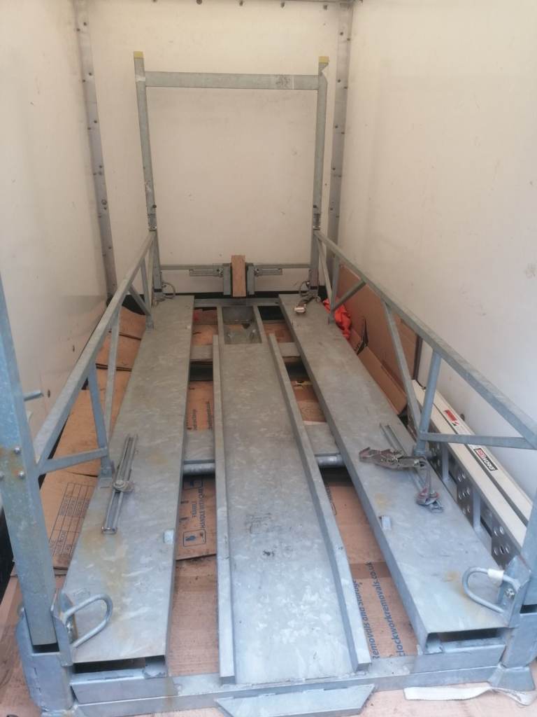 Motorcycle steel pallet- foldable, heavey duty