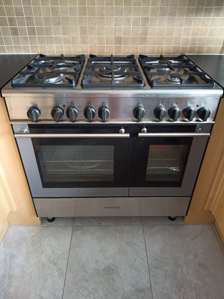 Cooker,  Kenwood 5 burner with double and single oven and grill
