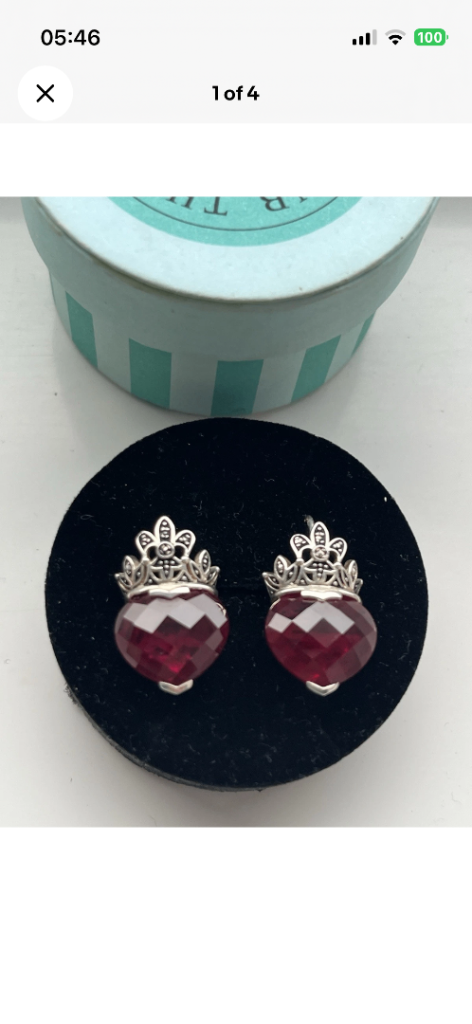 Thomas Sabo Kingdom Of Wings Heart Crown Earrings