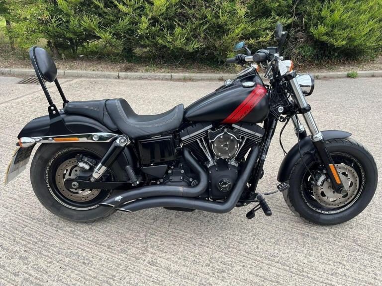 2014 64 HARLEY FAT BOB FXDF [Phone number removed]DYNA - BLACK - CUSTOM CHOPPER CRUISER