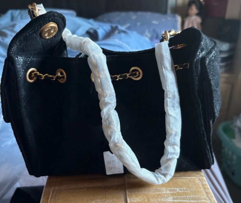 image for Genuine suede shoulder bag