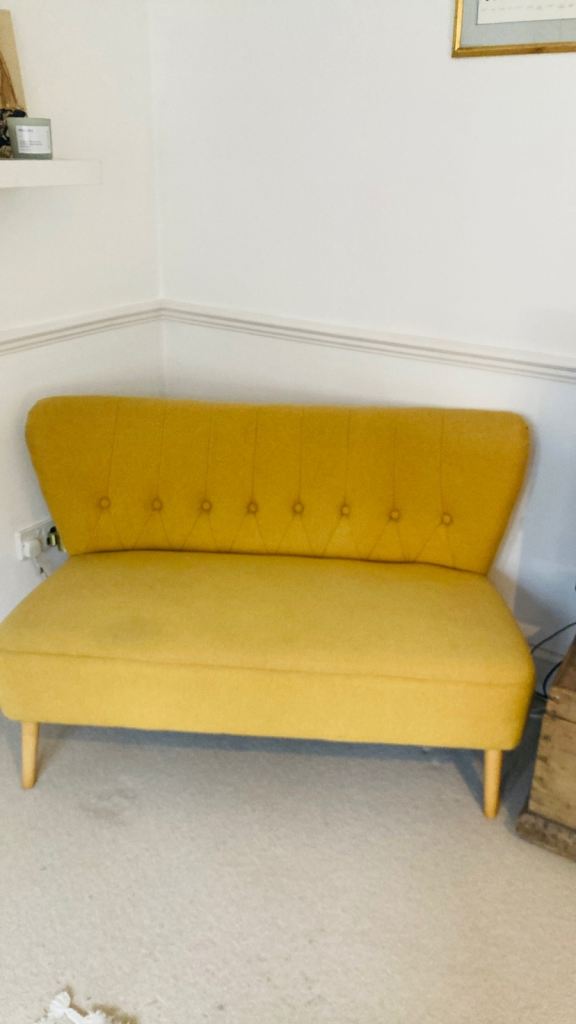 Yellow Made Loveseat 