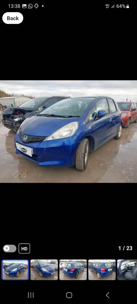 Honda jazz 2014 automatic breaking 