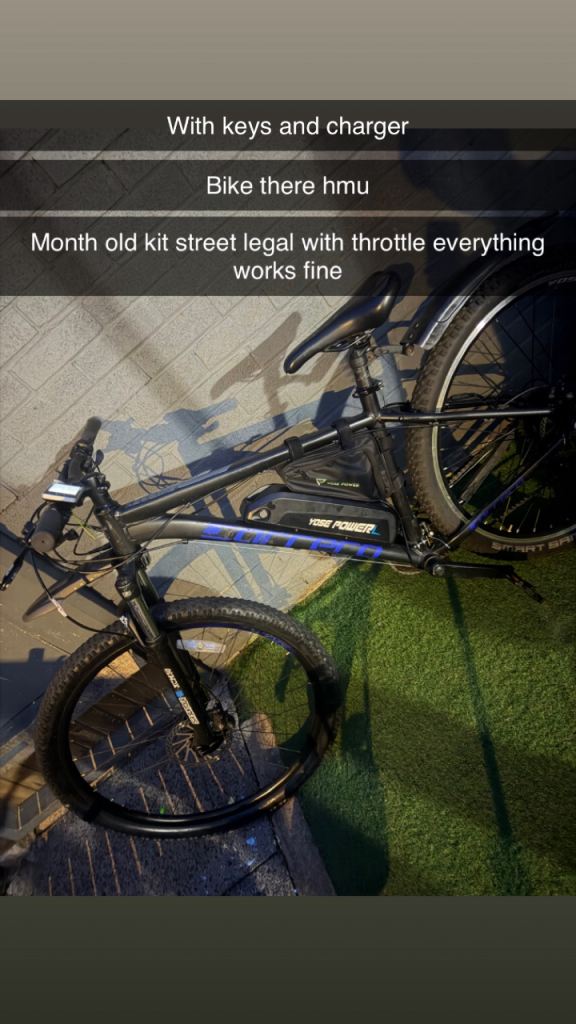 Black Mountain Bike with Phone Holder – Good Condition