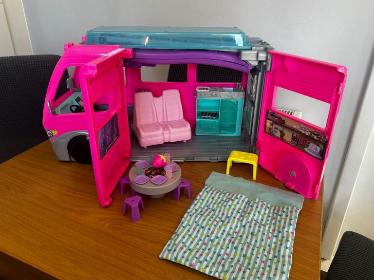 Barbie camper van and slide , £20.00 for Sale in Penarth, Vale of Glamorgan