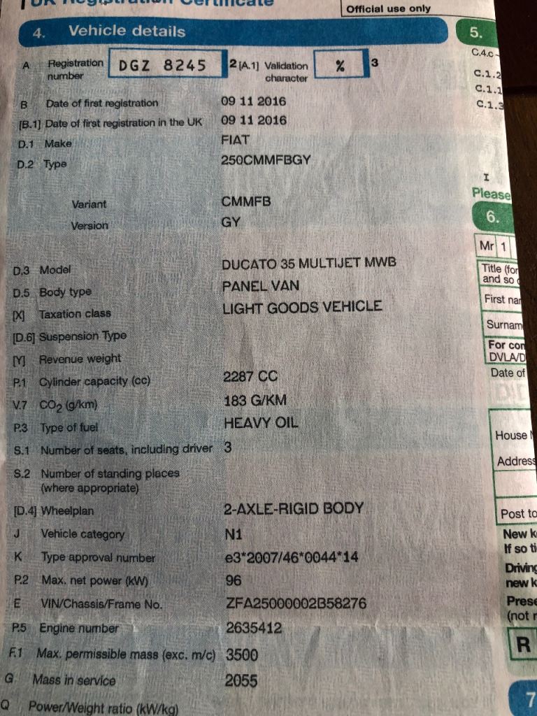 Fiat, DUCATO, Panel Van, 2016, Manual, 2287 (cc)