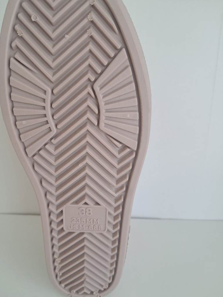 New Pink Rubber Shoes - Size 38