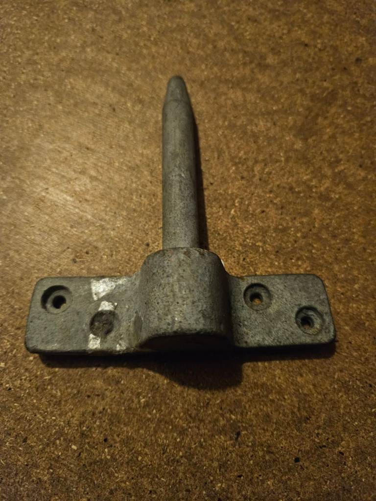 Boat/ dingy galvanised rudder stock bracket 