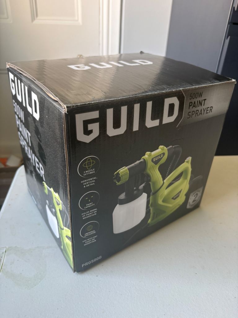 Guild 500W Paint Sprayer - Ideal for Fences & Walls