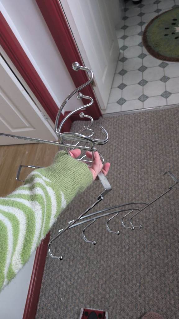 Free 2 silver over door hooks