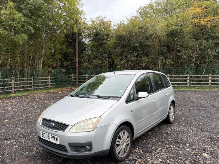 FORD C-MAX 1.8 GHIA 05 REG SILVER 5 DOOR MPV MOT JUNE 29TH 2027 1 OWNER SERVICE HISTORY