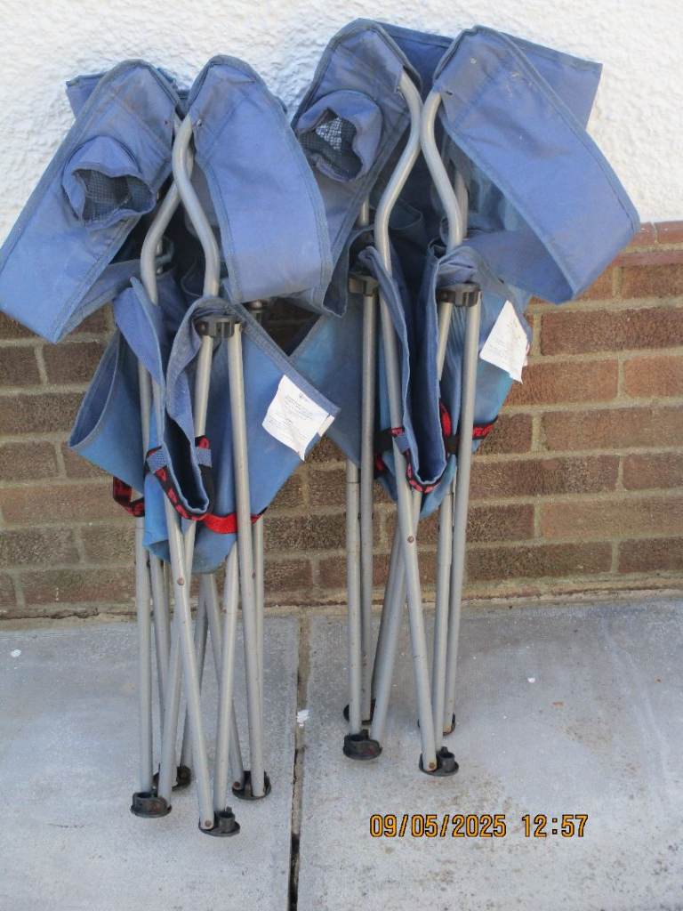 Three summer folding /camping chairs