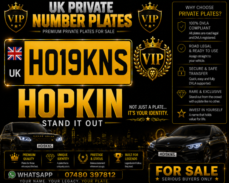 PRIVATE NUMBER PLATE HOPKINS 