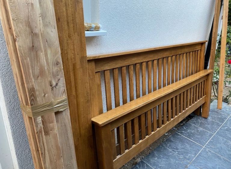 Oak Furniture Land Solid Oak Super King Size Bed Frame