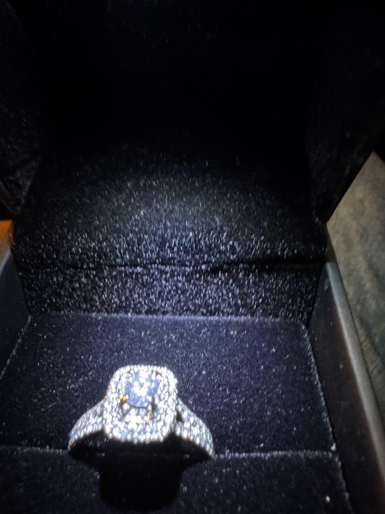 Lab. Diamond engagement ring