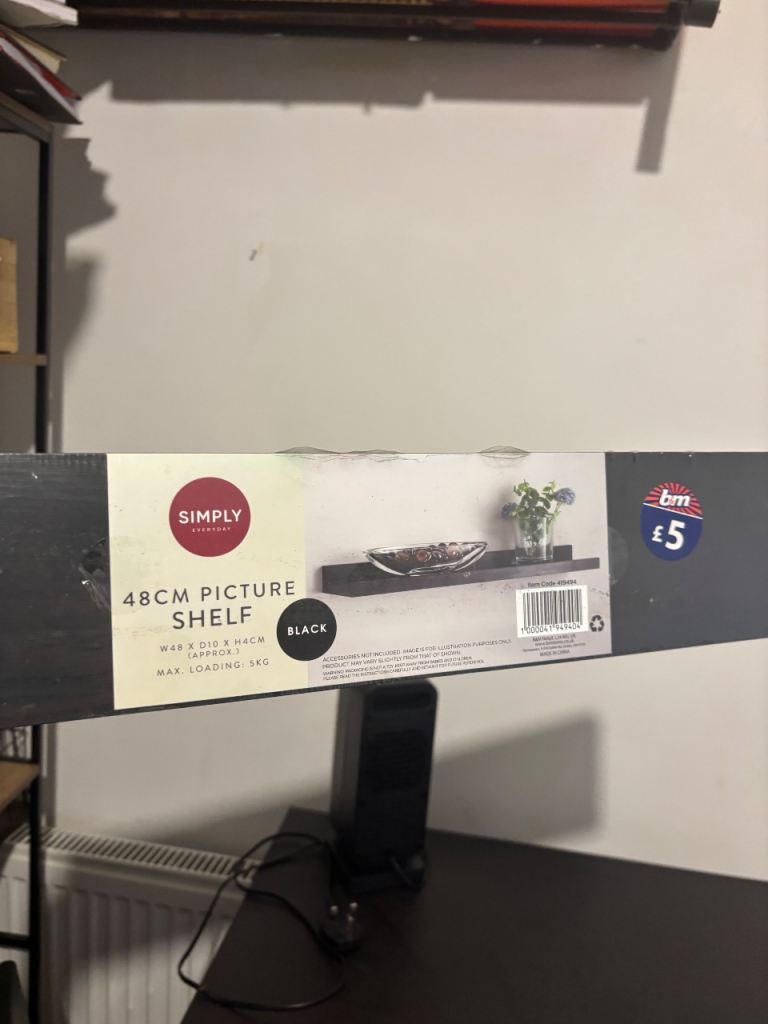 TWO FOR THE PRICE OF ONE - Brand New Simply 48cm Picture Shelves