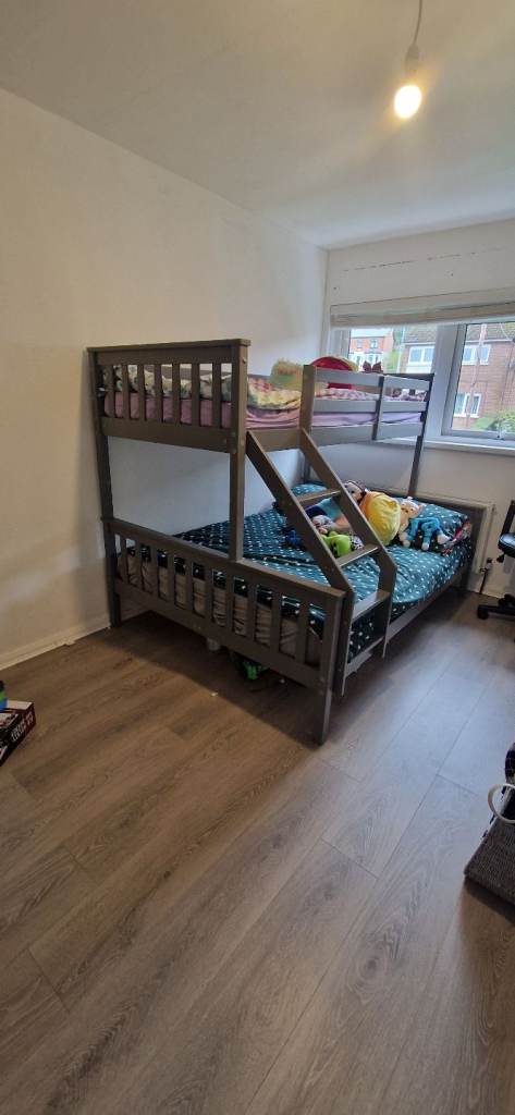 Double bunk beds with double mattress