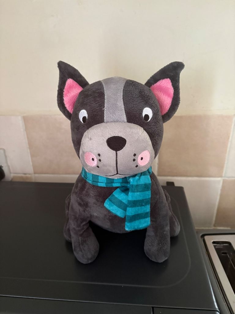 French bull dog soft toy in ex condition 