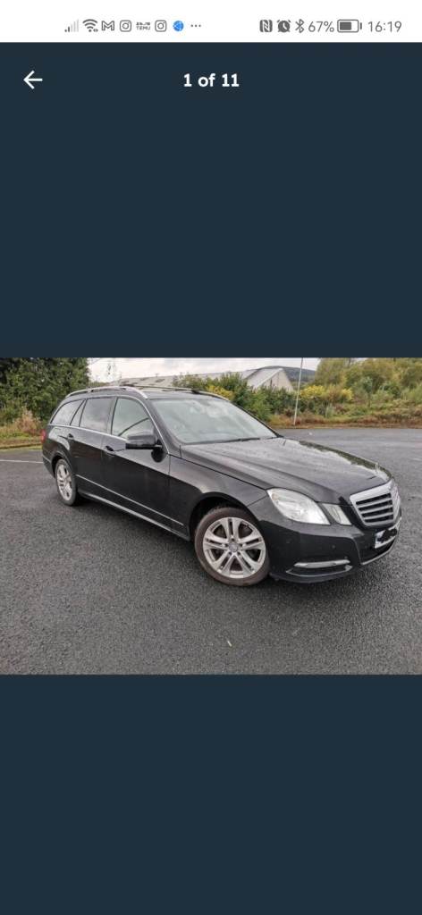 2013 MERCEDES  E CLASS E300 BLUETEC HYBRID AUTO ELECTRIC/DIESEL 200BHP 7G-TRONIC M,O,T NOVMBER 2026