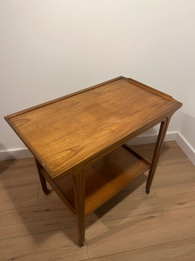 Mid Century Modern Teak Drinks Trolley/ Side Table