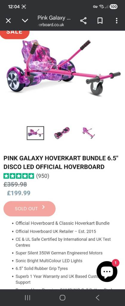 Official hoverboard and kart