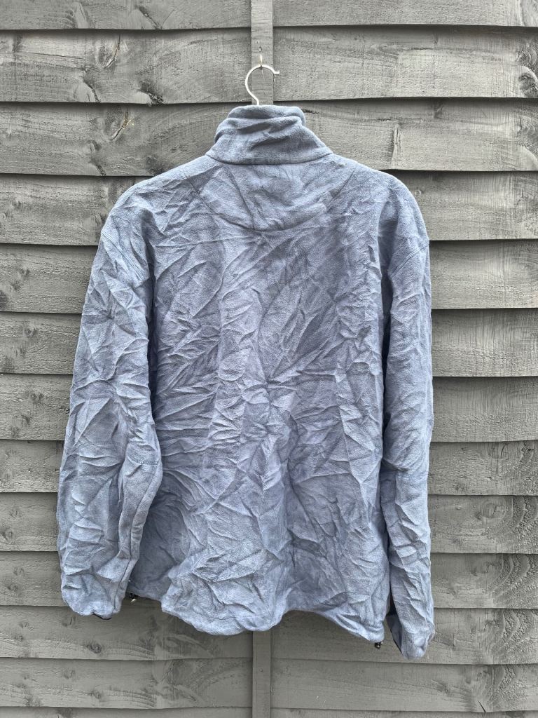 Champion Men’s Fleece Pullover Size Medium 1/4 Zip Long Sleeve Blue
