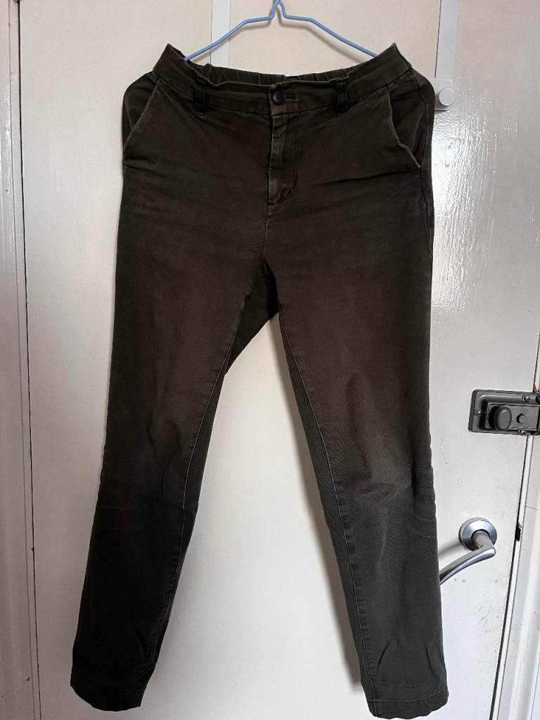 MUJI Dark green trousers