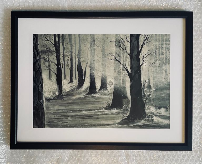Framed Print. Winter Forest. High Quality. FREE DELIVERY.